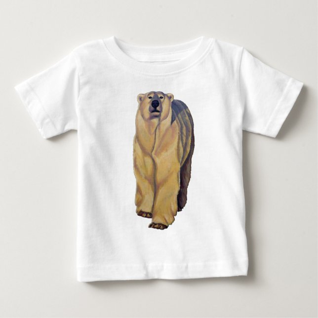T-shirt Pour Bébé Chemise d'ours Polaire Longueur Manches Polaire Ou (Devant)
