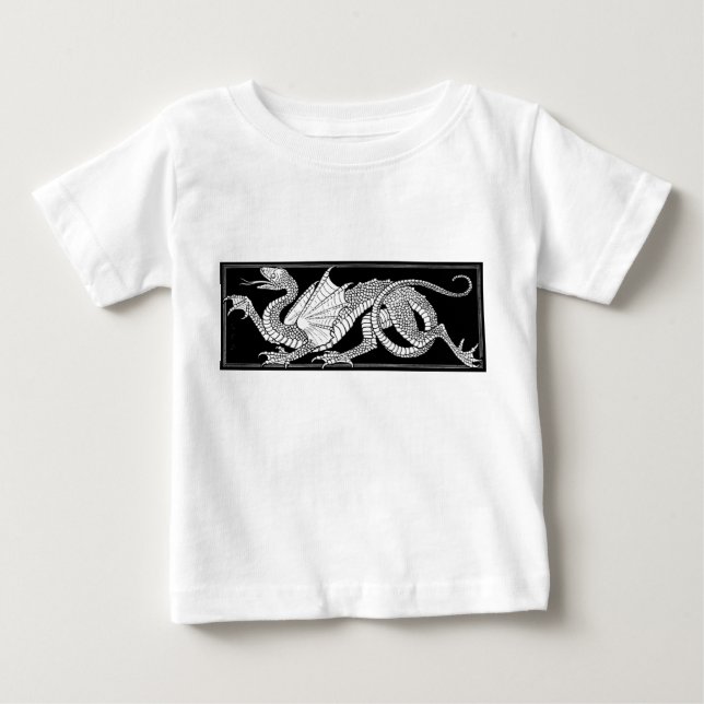 T-shirt Pour Bébé Chemise Dragon (Devant)