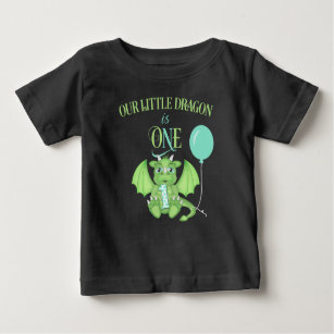 T-shirt Pour Bébé Chemise Dragon 1er Anniversaire
