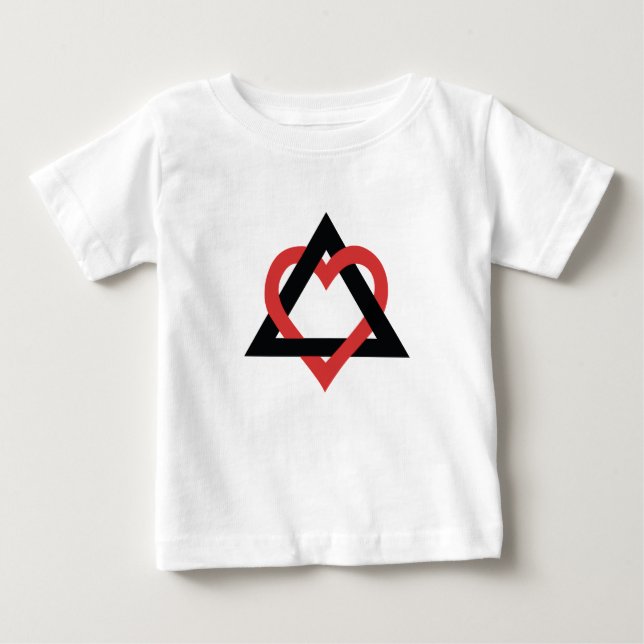 T-shirt Pour Bébé Chemise du symbole d'adoption (Devant)