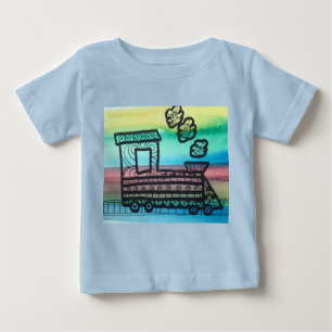 T-shirt Pour Bébé Chemise du train de l'enfant en bas âge