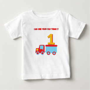 T-shirt Pour Bébé Chemise d'un an Joyeux anniversaire
