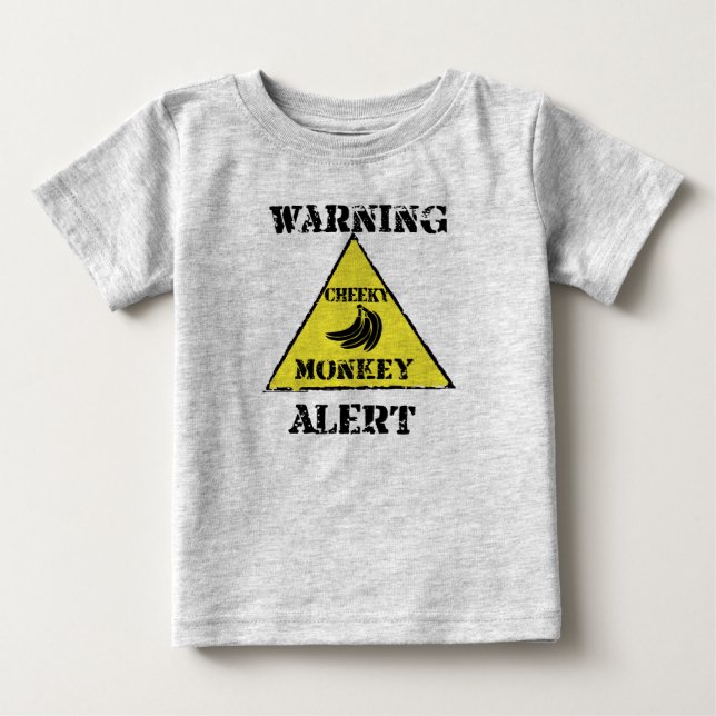 T-shirt Pour Bébé chemise effrontée de singe (Devant)