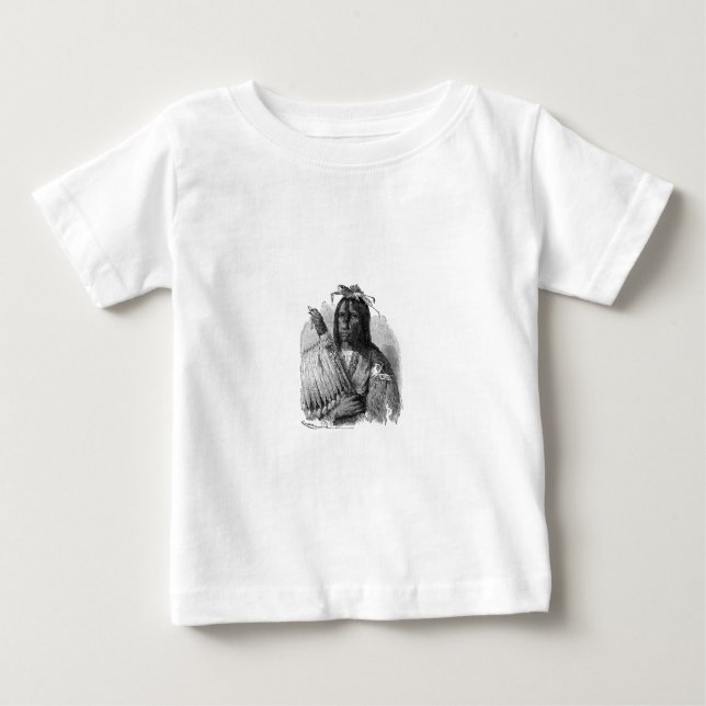 T-shirt Pour Bébé Chemise en chef indienne (Devant)