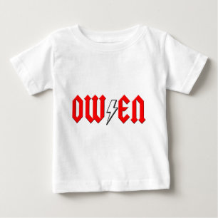 T-shirt Pour Bébé chemise faite sur commande de rock d'OWEN
