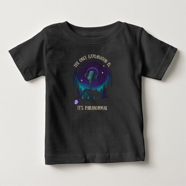 T-shirt Pour Bébé Chemise foncée pour enfants, Cabane (Devant)