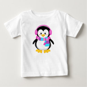 T-shirt Pour Bébé Chemise Girl Penguin