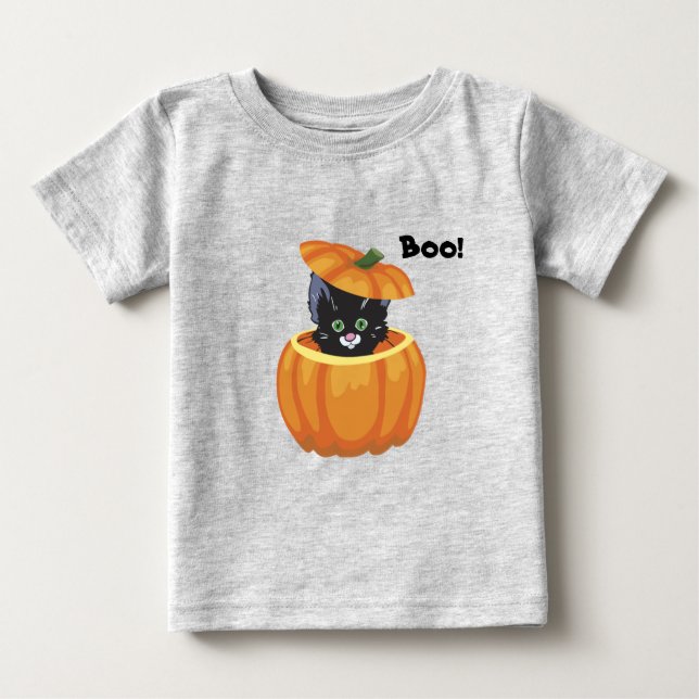 T-shirt Pour Bébé Chemise Halloween Kitten Toddler (Devant)