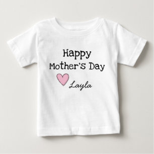 T-shirt Pour Bébé Chemise heureuse de jour de mères