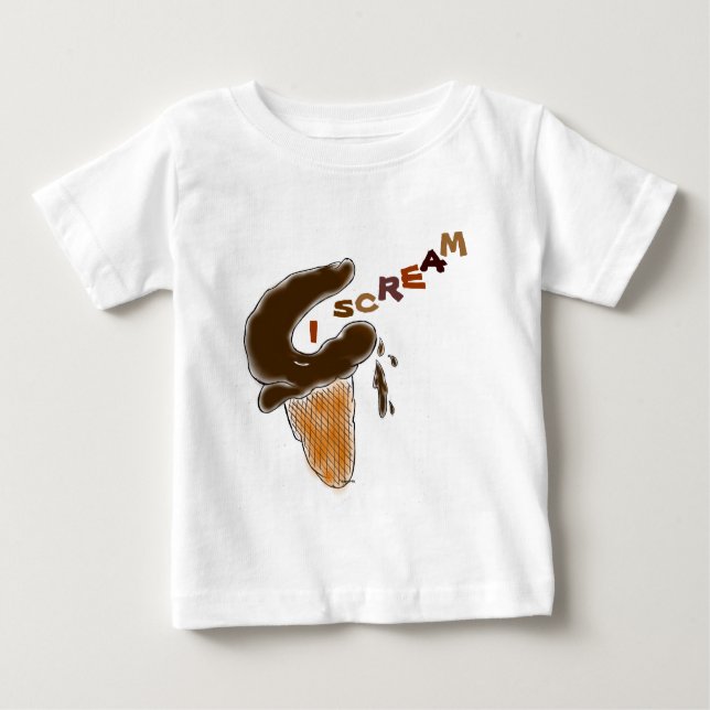 T-shirt Pour Bébé Chemise humoristique Ice Cream Cone (Devant)