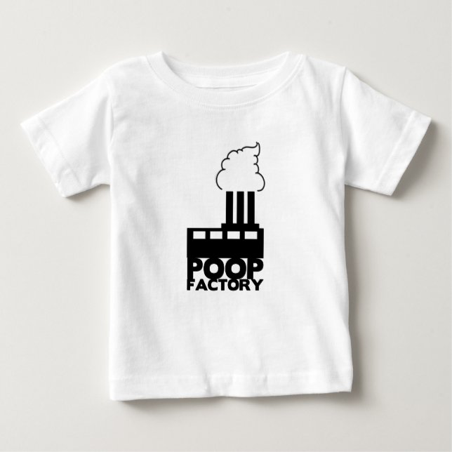 T-shirt Pour Bébé Chemise infantile drôle "d'usine de dunette" (Devant)