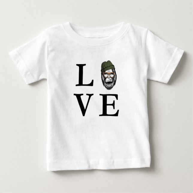 T-shirt Pour Bébé Chemise Kids Love Bigfoot (Devant)