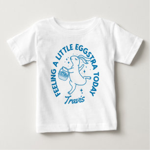 T-shirt Pour Bébé Chemise lapin de Pâques Funny personnalisée avec n