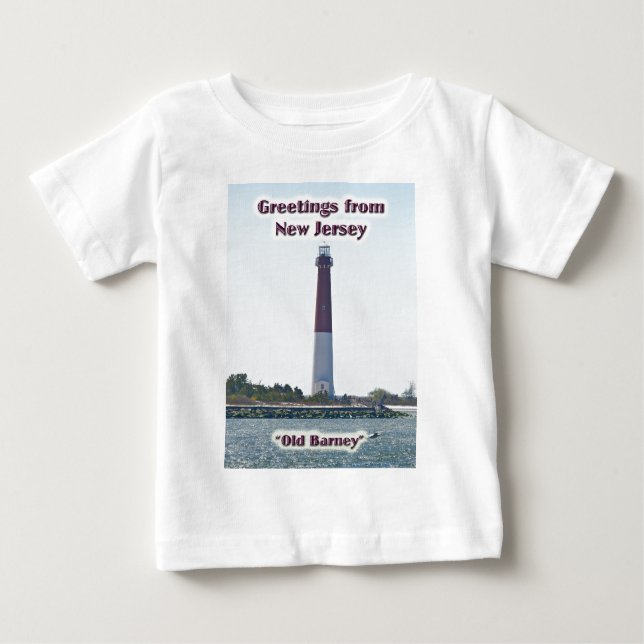 T-shirt Pour Bébé Chemise LBI de bébé de salutations du phare NJ de (Devant)