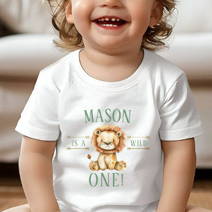 T-shirt Pour Bébé Chemise Lion Wild One Premier Anniversaire