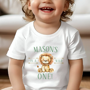 T-shirt Pour Bébé Chemise Lion Wild One Premier Anniversaire
