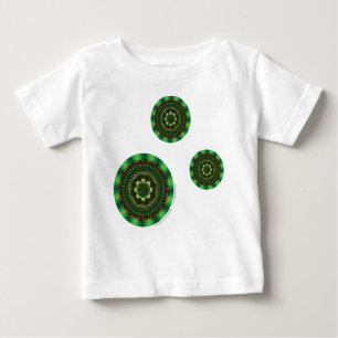 T-shirt Pour Bébé Chemise lumière de la Terre Mandala pour enfants e
