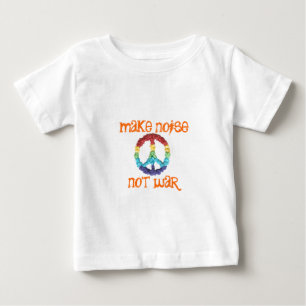 T-shirt Pour Bébé Chemise Make noise not war