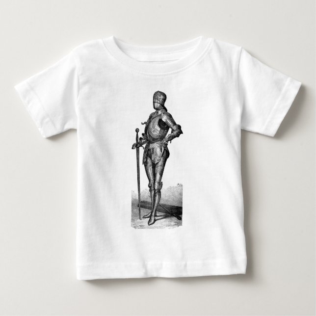 T-shirt Pour Bébé Chemise médiévale pour bébé chevalier (Devant)