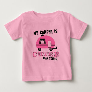 T-shirt Pour Bébé Chemise mignonne de ruche de campeur pour des