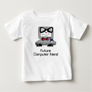 T-shirt Pour Bébé Chemise nerd de geek de futur ordinateur pour des