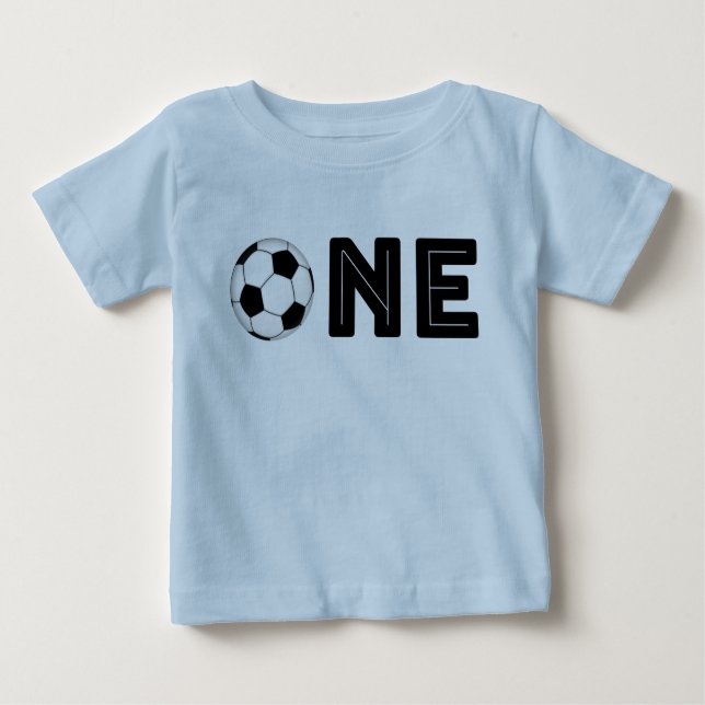 T-shirt Pour Bébé Chemise orientée du premier football (Devant)