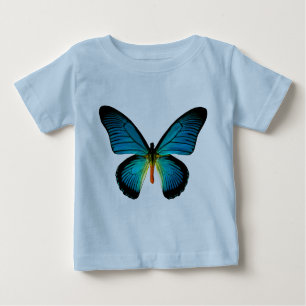 T-shirt Pour Bébé Chemise papillon bleu