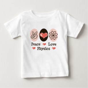 T-shirt Pour Bébé Chemise Peace Love Physics Baby à manches longues