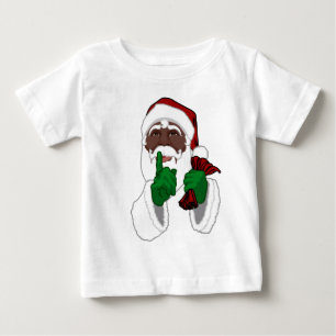 T-shirt Pour Bébé Chemise Père Noël Africaine Baby Black Père Noël