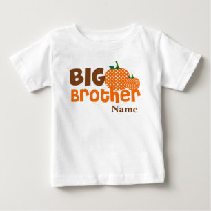 T-shirt Pour Bébé Chemise personnalisée Big Brother Citrouille