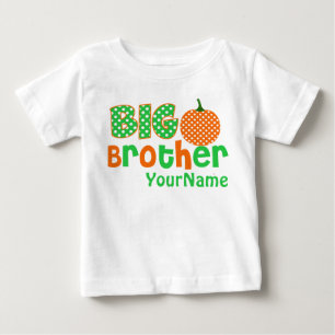 T-shirt Pour Bébé Chemise personnalisée Big Brother Citrouille