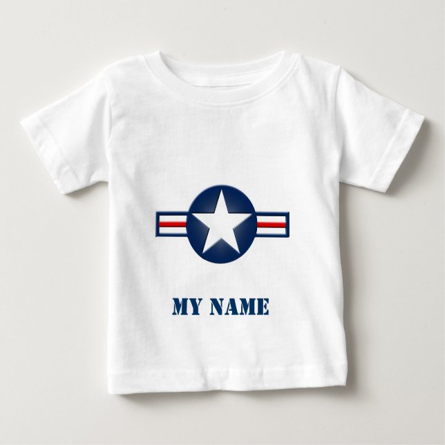 T-shirt Pour Bébé Chemise personnalisée de nourrisson de logo de (Devant)