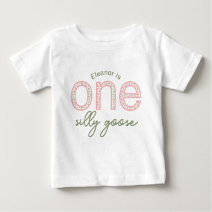 T-shirt Pour Bébé Chemise personnalisée "One Silly Goose"