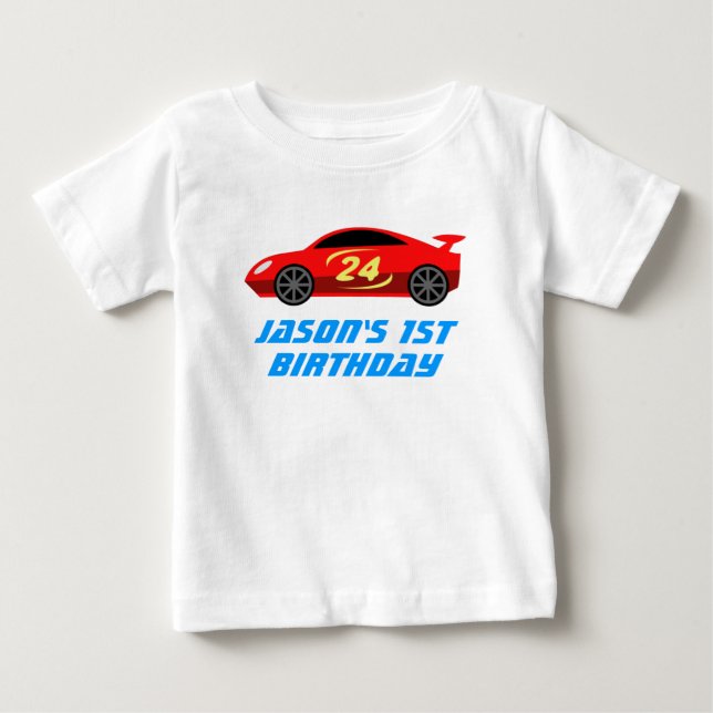 T-shirt Pour Bébé Chemise personnalisée pour le 1er anniversaire de  (Devant)
