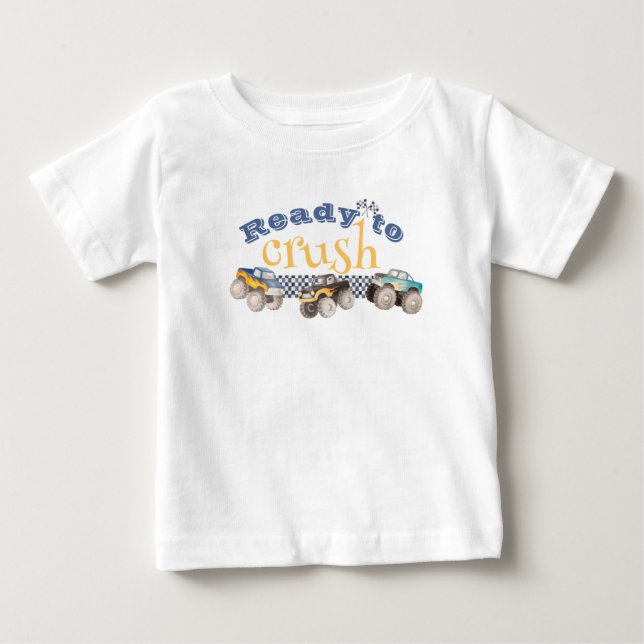 T-shirt Pour Bébé Chemise personnalisée pour le 4e anniversaire de M (Devant)