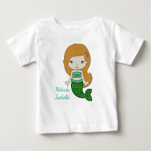 T-shirt Pour Bébé Chemise personnalisée Sirène Baby one Piece
