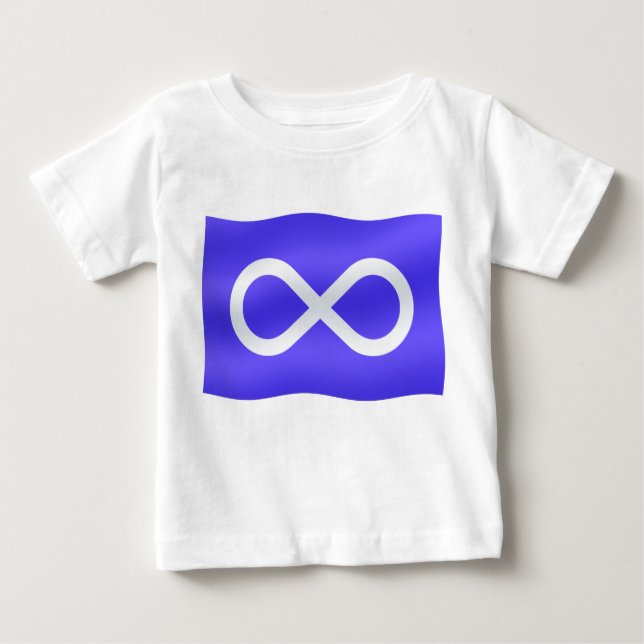 T-shirt Pour Bébé Chemise pour bébé, drapeau des Métis Première nati (Devant)