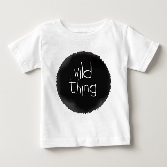 T-shirt Pour Bébé Chemise pour enfants moderne Wild Thing (Devant)