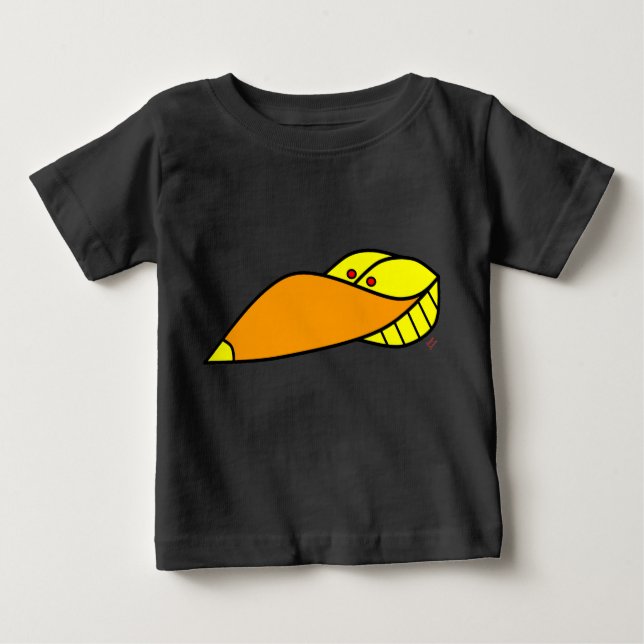 T-shirt Pour Bébé chemise pour enfants noirs (Devant)
