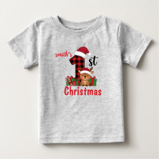 T-shirt Pour Bébé Chemise pour tout-petit à carreaux et renne pour l