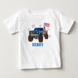 T-shirt Pour Bébé Chemise pour tout-petit de camion monstre patrioti
