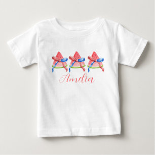 T-shirt Pour Bébé Chemise pour tout-petit personnalisée avec pastèqu