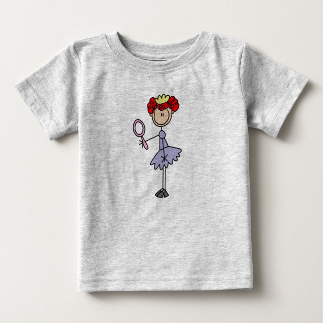 T-shirt Pour Bébé Chemise princesse Red Haired (Devant)