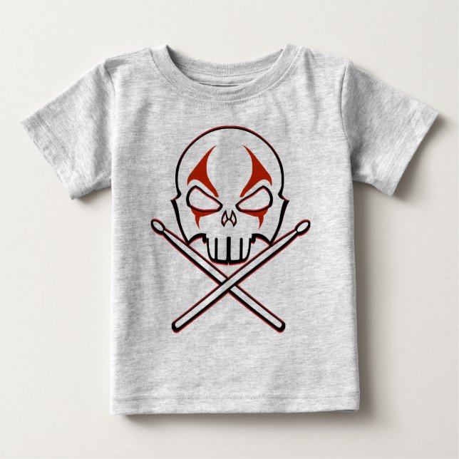 T-shirt Pour Bébé Chemise Rock & Roll Baby Heavy Metal Baby Rock (Devant)