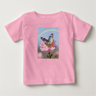 T-shirt Pour Bébé Chemise rose Butterfly Bliss