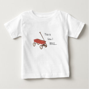 T-shirt Pour Bébé Chemise rouge de chariot