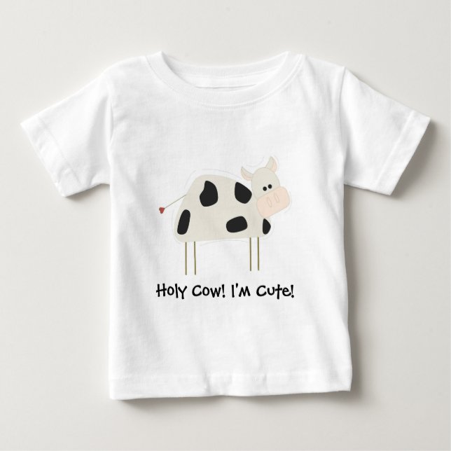 T-shirt Pour Bébé Chemise sainte de vache (Devant)