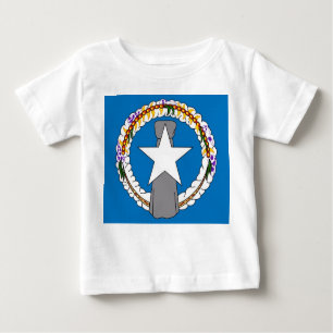 T-shirt Pour Bébé Chemise T bébé avec drapeau des îles Mariannes du