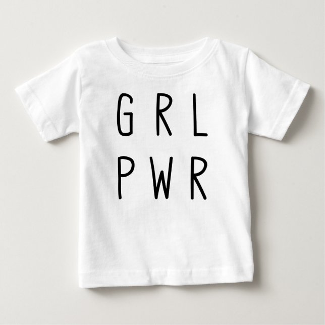 T-shirt Pour Bébé Chemise T Girl Power (Devant)