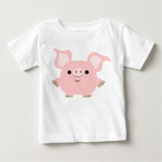 T-shirt Pour Bébé Chemise T-shirt bébé cochon en dessin très court